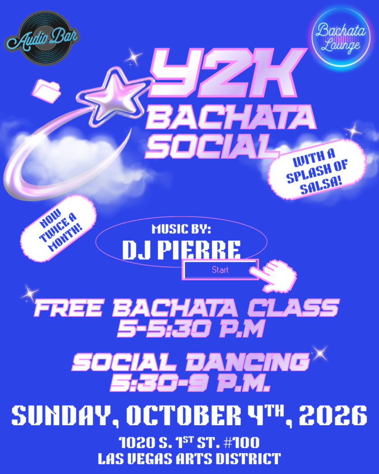 y2k bachata social event poster